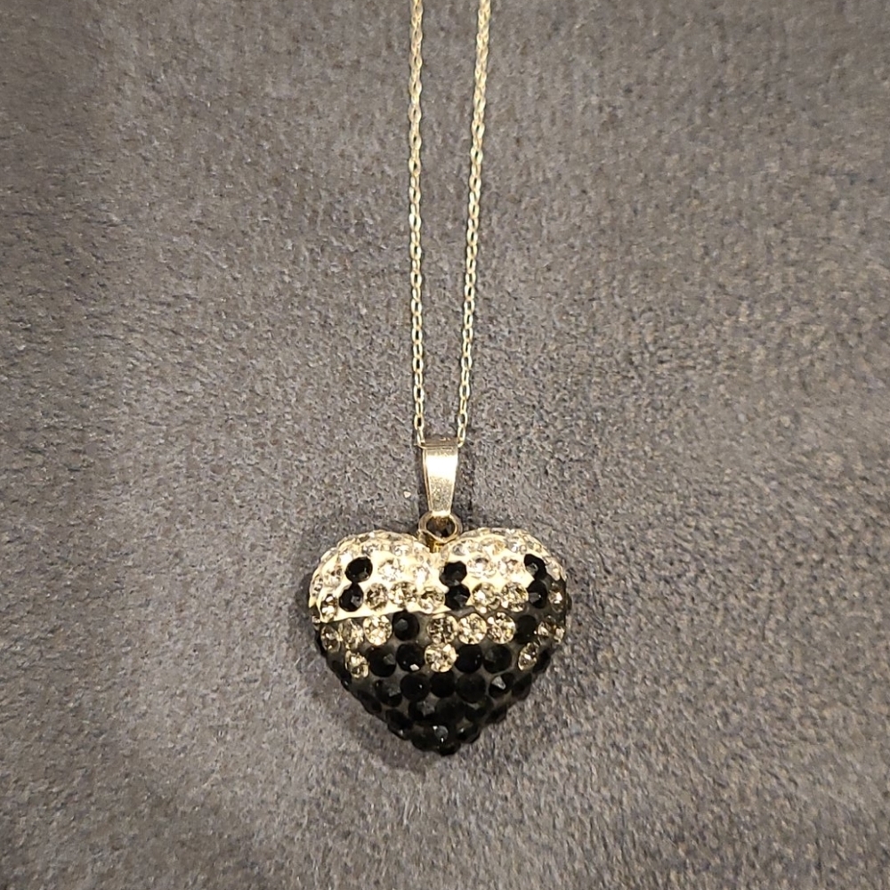 Ombre Crystal Heart Necklace